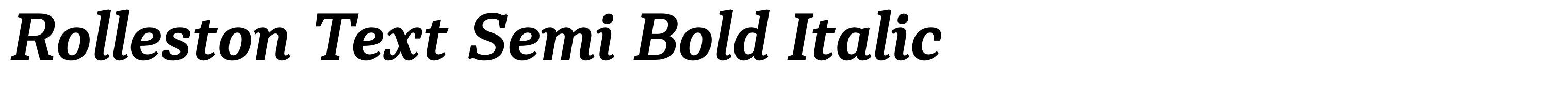 Rolleston Text Semi Bold Italic